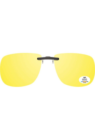 CLIP SOLAIRE Polarisé POUR MONTURE METAL C12C - Jaune - clip on - supervision