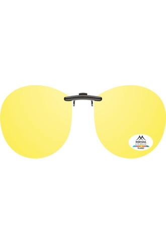 CLIP SOLAIRE Polarisé POUR MONTURE METAL C14C - Jaune - clip on - supervision