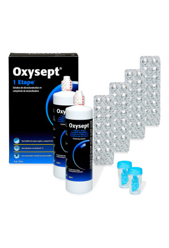 Oxysept 1 étape Pack 2 mois - Solution oxydante - Supervision