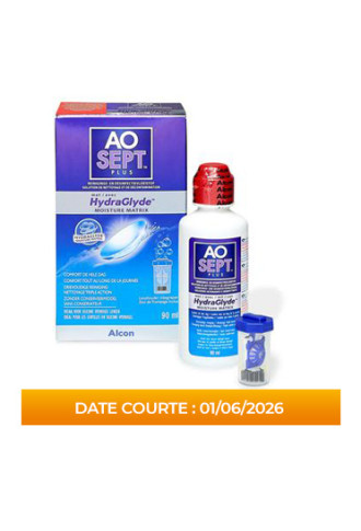 Aosept plus with HydraGlyde 90ml (DATE COURTE) - Solution oxydante - Supervision