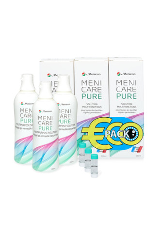 Menicare Pure Eco Pack - solutions pour lentille rigide - supervision