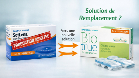 Arrêt de production des Soflens Daily Disposable Astigmates : comment anticiper?