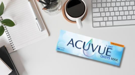ACUVUE® OASYS MAX 1-Day : la lentille journalière premium pour un confort visuel